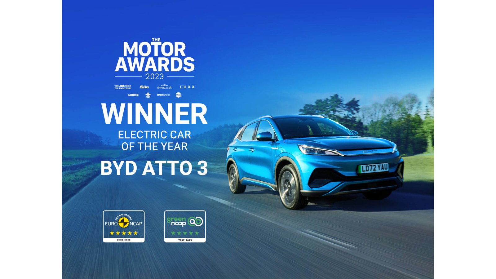 BYD ATTO 3 News UK-ის „წლის ელექტრომობილად“ დასახელდა